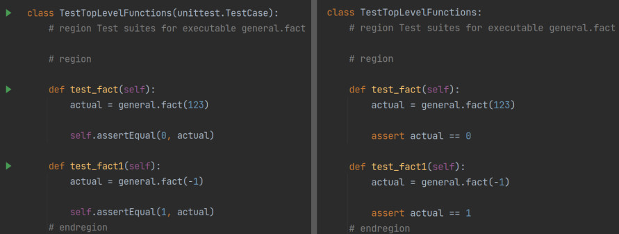 Pytest and Unittest example